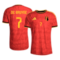 Belgium DE BRUYNE #7 Home Soccer Jersey Authentic 2026 - Football Shirt | SmartJerseys | Official Quality