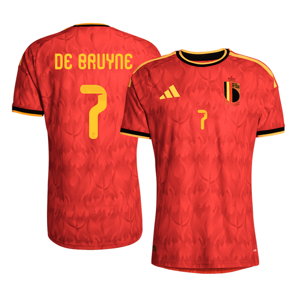 Belgium DE BRUYNE #7 Home Soccer Jersey Authentic 2026 - Football Shirt | SmartJerseys | Official Quality
