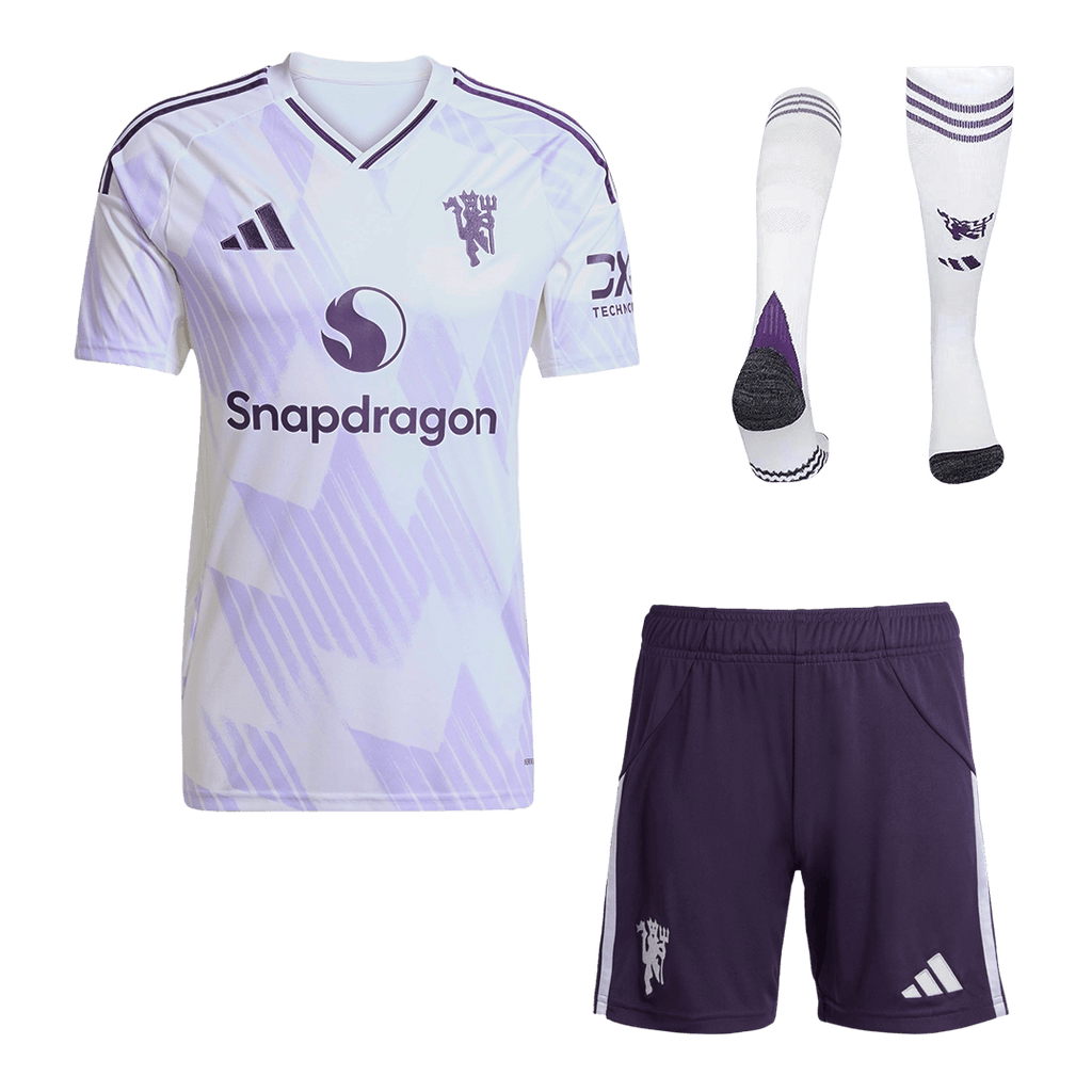 Manchester United Away Soccer Jersey Kit 2025/26 - Football Shirt | SmartJerseys | Official Quality