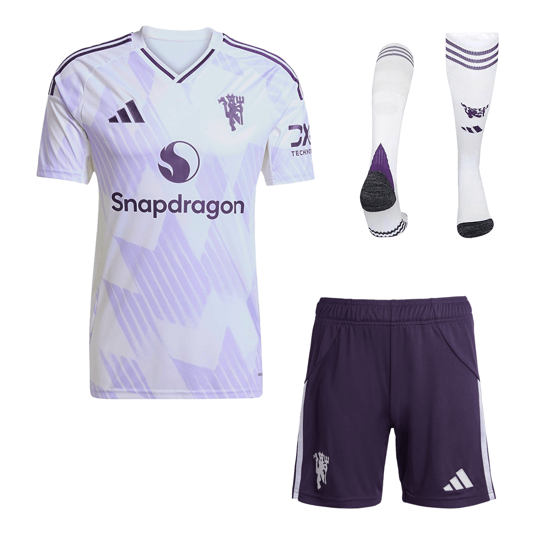 Manchester United Away Soccer Jersey Kit 2025/26 - Football Shirt | SmartJerseys | Official Quality