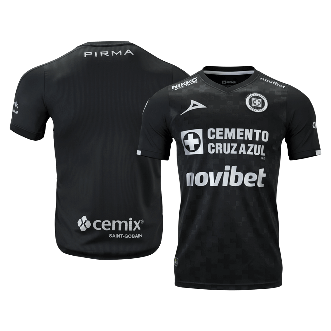 Camiseta de fútbol de tercera edición de Cruz Azul 25/26, versión de jugador, color negro