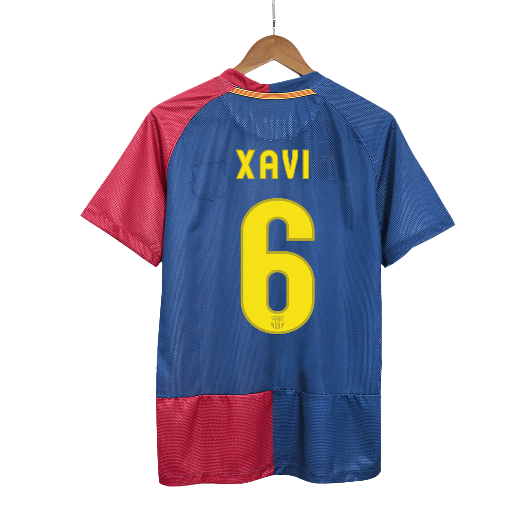 Barcelona XAVI #6 Home Soccer Jersey Retro 2008/09 - Football Shirt | SmartJerseys | Official Quality