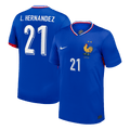L.Hernandez #21 France Euro Home Soccer Jersey 2024 Blue - Football Shirt | SmartJerseys | Official Quality