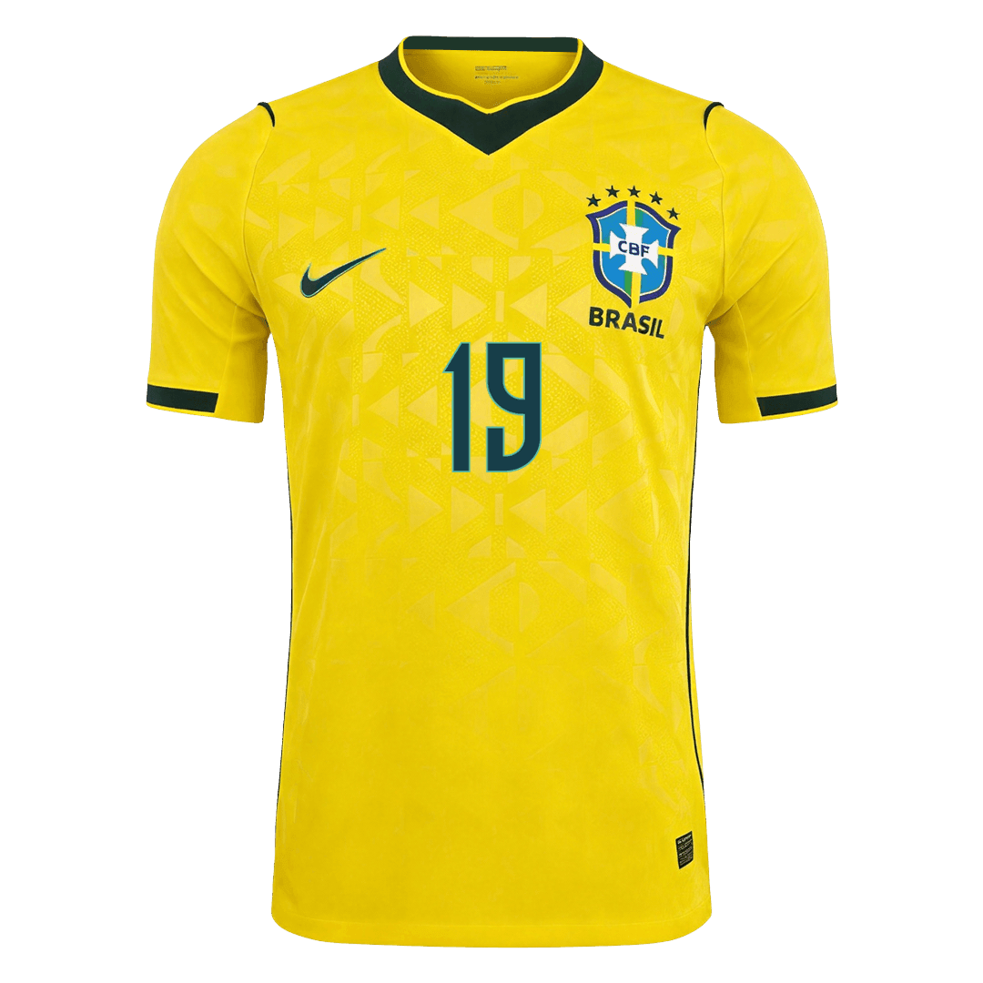 ENDRICK  #19 Player Version Brazil Home Soccer Jersey World Cup 2026 Yellow