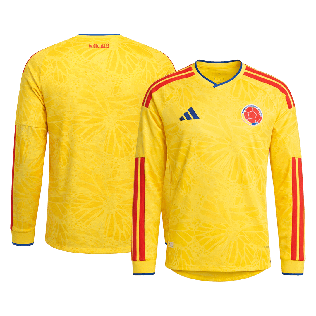 Colombia Long Sleeve Home Soccer Jersey 2026
