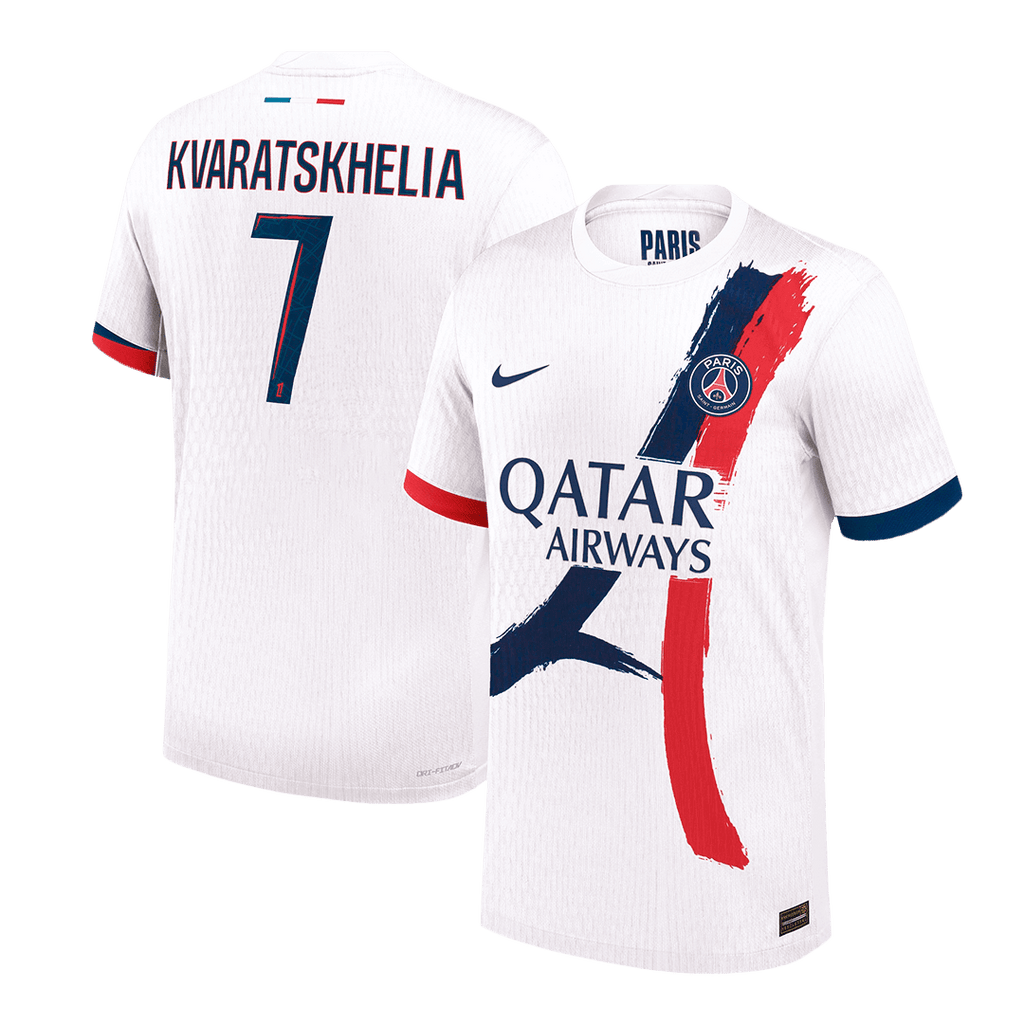 PSG KVARATSKHELIA #7 Away Soccer Jersey Authentic 2024/25 - Football Shirt | SmartJerseys | Official Quality