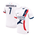 PSG KVARATSKHELIA #7 Away Soccer Jersey Authentic 2024/25 - Football Shirt | SmartJerseys | Official Quality