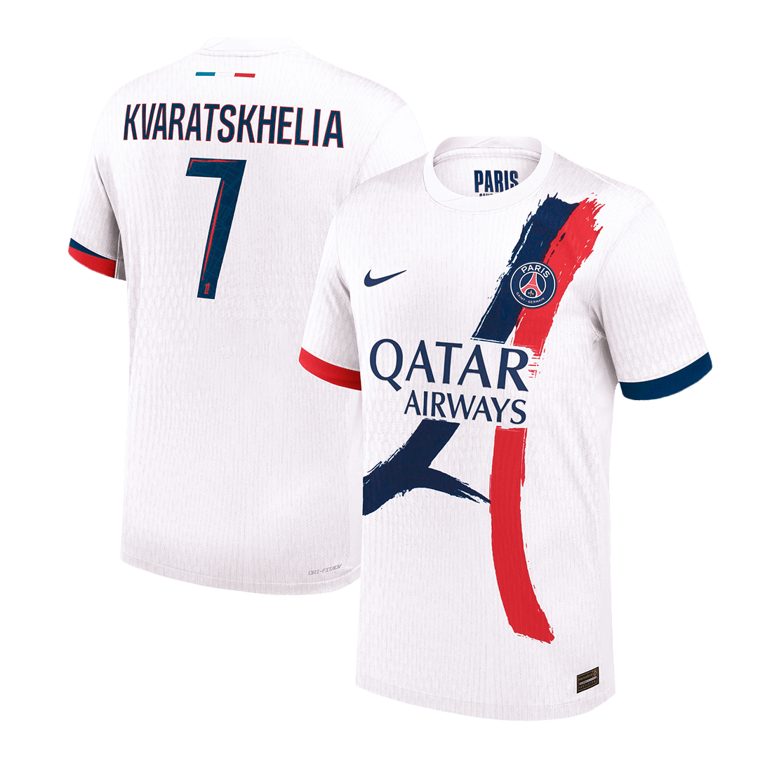 PSG KVARATSKHELIA #7 Away Soccer Jersey Authentic 2024/25 - Football Shirt | SmartJerseys | Official Quality