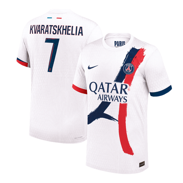PSG KVARATSKHELIA #7 Away Soccer Jersey Authentic 2024/25 - Football Shirt | SmartJerseys | Official Quality