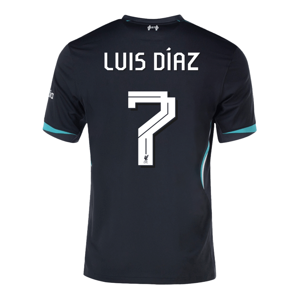 Liverpool LUIS DÍAZ #7 Away Jersey 2024/25 - UCL Edition