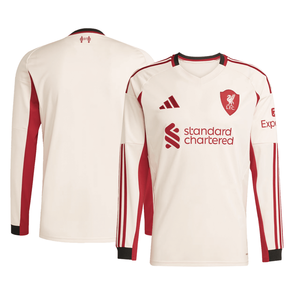 Liverpool Away Soccer Jersey Retro 2025/26 - Long Sleeve