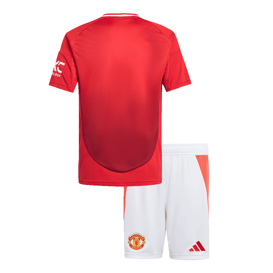 Manchester United Home Jersey Kit 2024/25 Kids(Jersey+Shorts)
