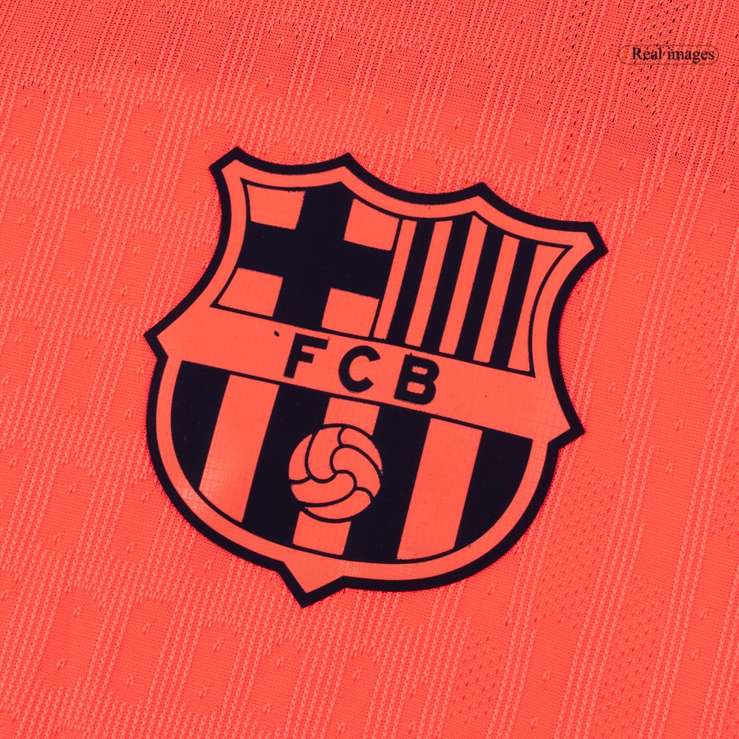Authentic Barcelona Third Away Soccer Jersey 25/26 Orange