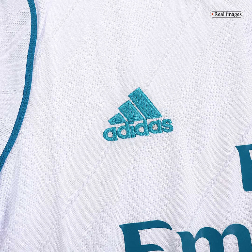17/18 Real Madrid Home White Retro Jerseys Shirt(Player Version)