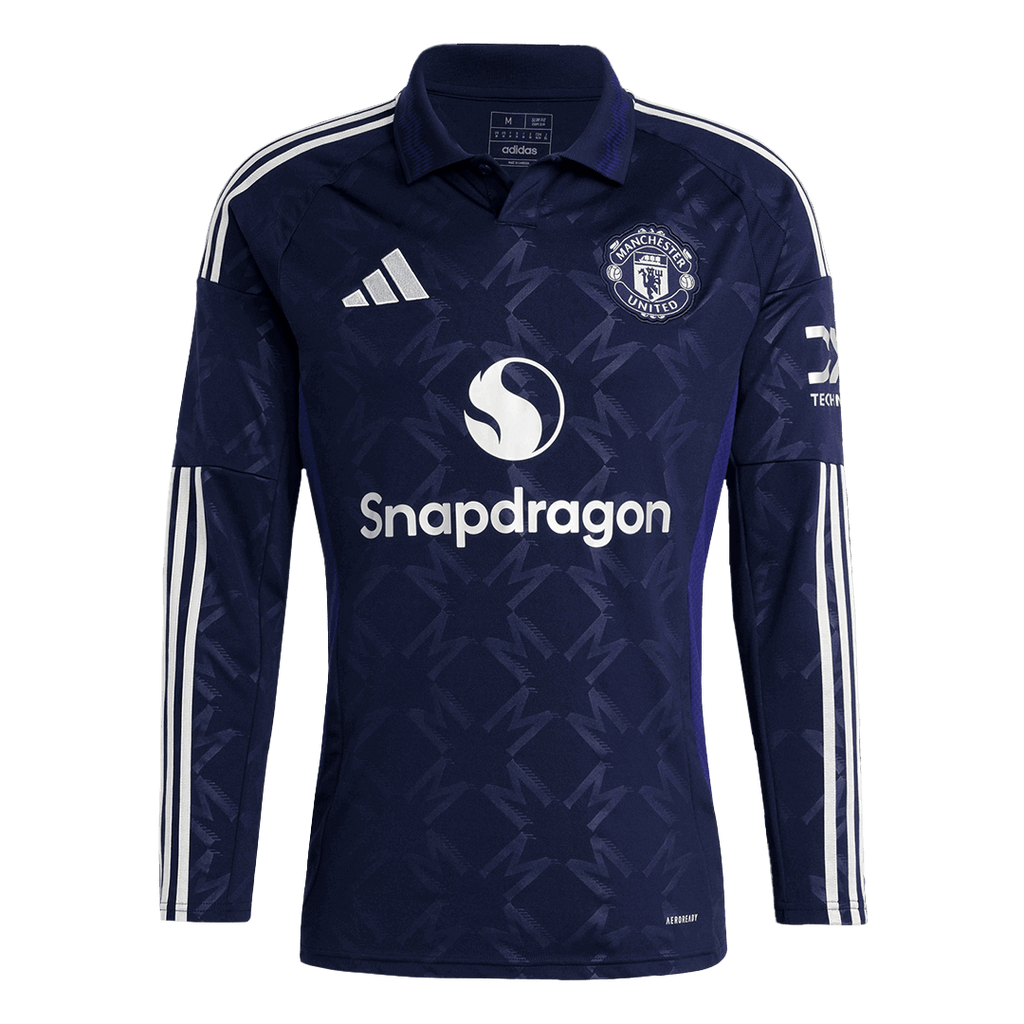 Manchester United Long Sleeve Away Soccer Jersey 2024/25 - Football Shirt | SmartJerseys | Official Quality