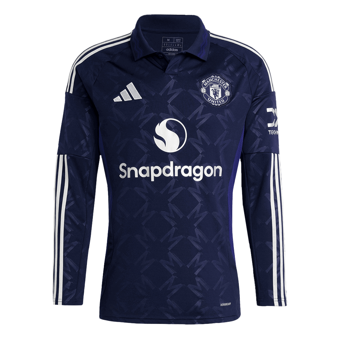 Manchester United Long Sleeve Away Soccer Jersey 2024/25 - Football Shirt | SmartJerseys | Official Quality