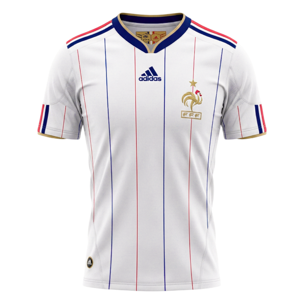 France Away Soccer Jersey Retro 2010 - Football Shirt | SmartJerseys | Official Quality
