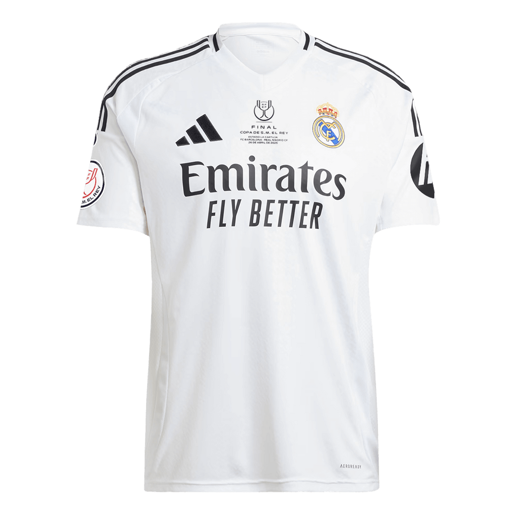 Real Madrid Home Jersey 2024/25 - Copa del Rey Final - Football Shirt | SmartJerseys | Official Quality