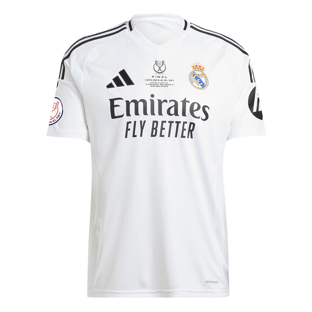 Real Madrid Home Jersey 2024/25 - Copa del Rey Final - Football Shirt | SmartJerseys | Official Quality