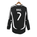 Real Madrid RAUL #7 Long Sleeve Away Soccer Jersey Retro 2006/07 - Football Shirt | SmartJerseys | Official Quality