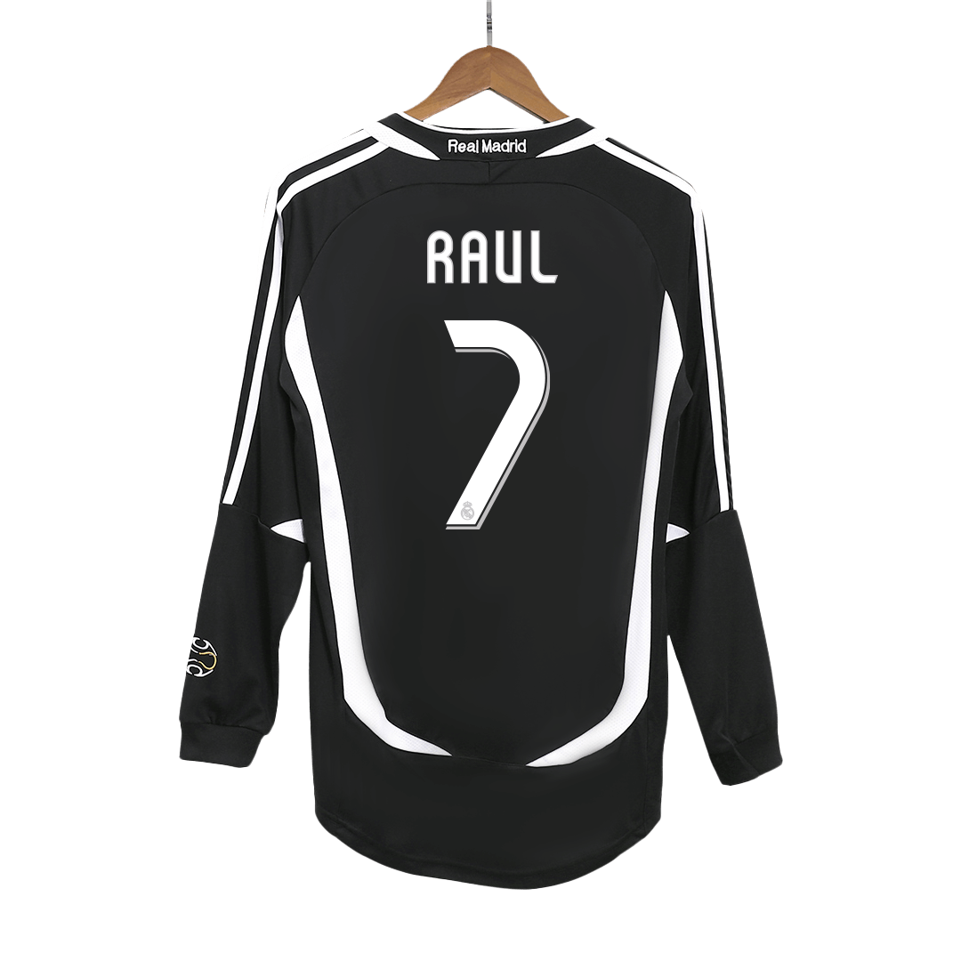 Real Madrid RAUL #7 Long Sleeve Away Soccer Jersey Retro 2006/07 - Football Shirt | SmartJerseys | Official Quality