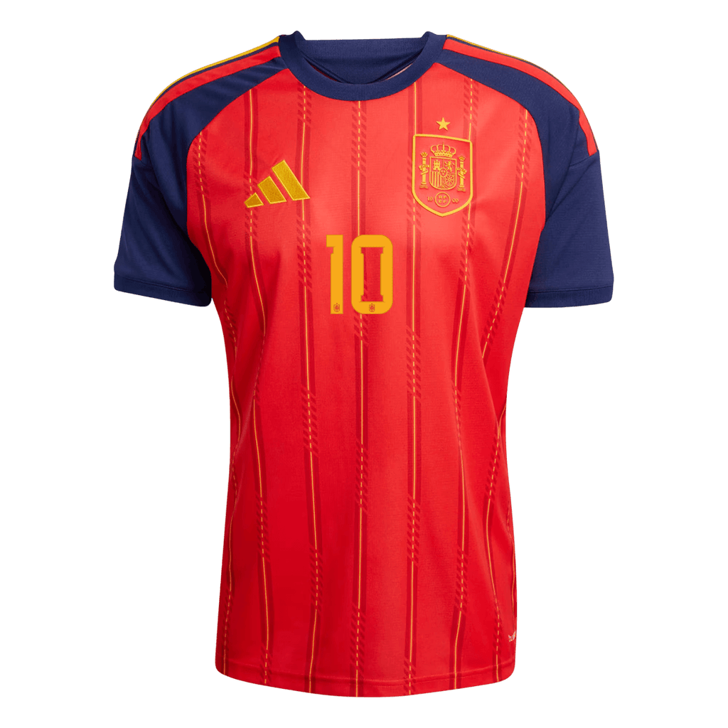OLMO #10 Spain Home Soccer Jersey World Cup 2026 Red