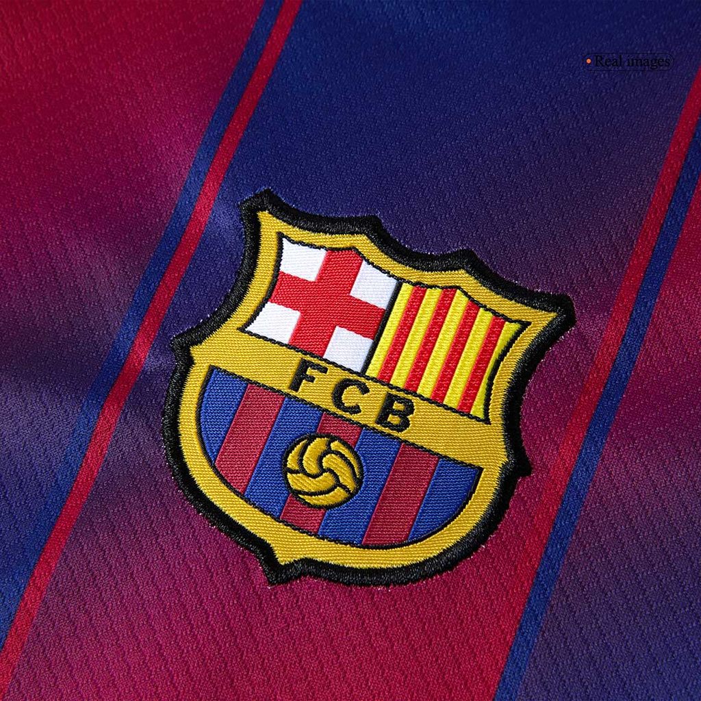 Camiseta de fútbol local del Barcelona 2025/26 para niños (camiseta y pantalón corto)