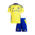 Al Nassr Home Soccer Jersey Kit 2024/25 Kids(Jersey+Shorts) - Football Shirt | SmartJerseys | Official Quality