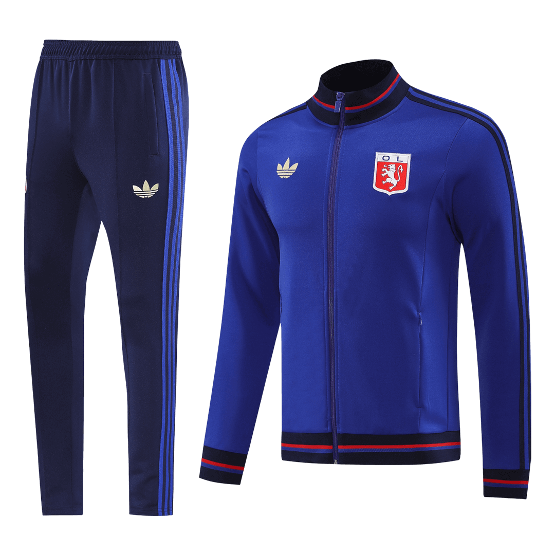Equipación de entrenamiento Olympique Lyonnais 2025/26 - Azul (Chaqueta+Pantalones)