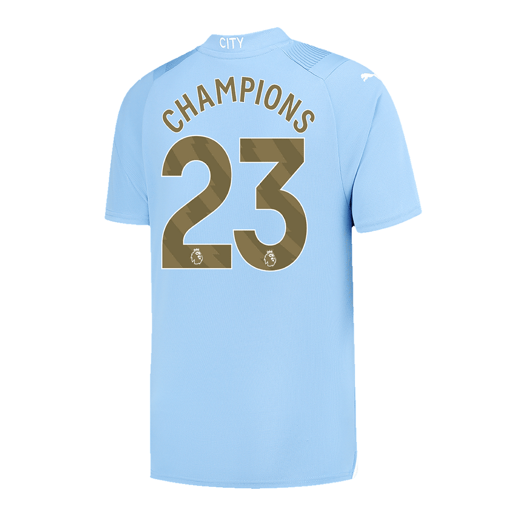 Manchester City CHAMPIONS #23 Home Jersey 2023/24
