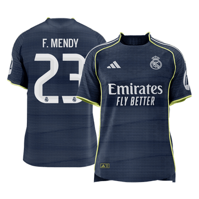 F.MENDY #23 Authentic Real Madrid Away Soccer Jersey 2025/26 Navy
