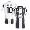 Juventus YILDIZ #10 Home Soccer Jersey 2024/25 - Save The Children Sponsor - Football Shirt | SmartJerseys | Official Quality