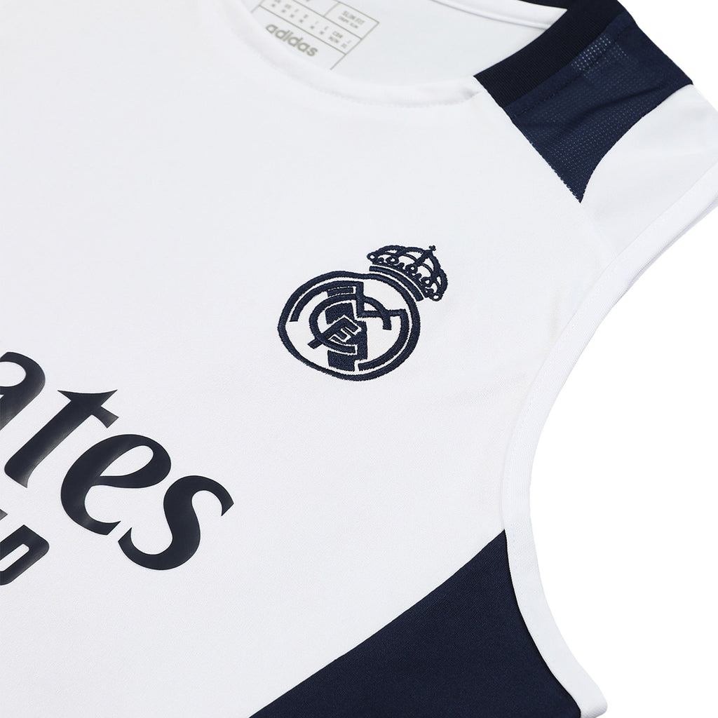 Real Madrid Pre-Match Sleeveless Soccer Jersey 2024/25