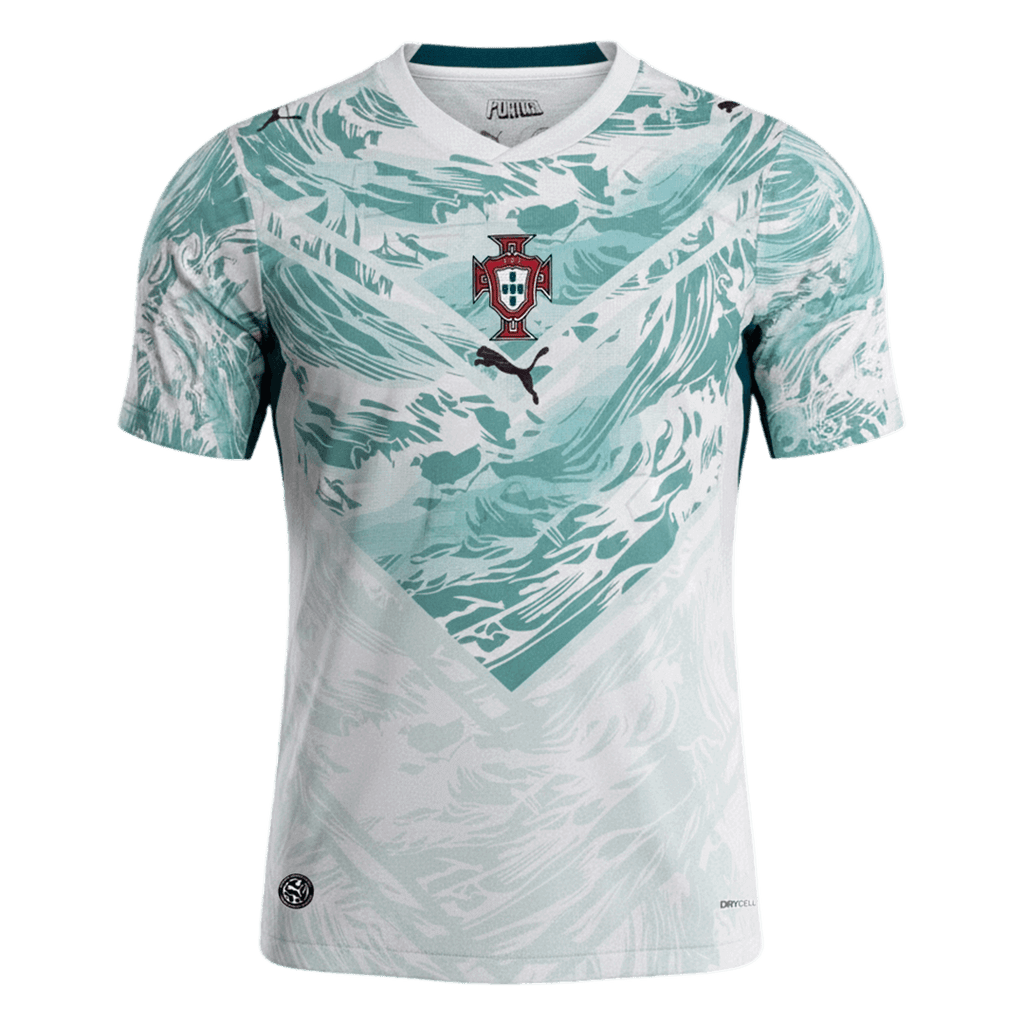 Portugal Away Soccer Jersey World Cup 2026 White&Green - Football Shirt | SmartJerseys | Official Quality
