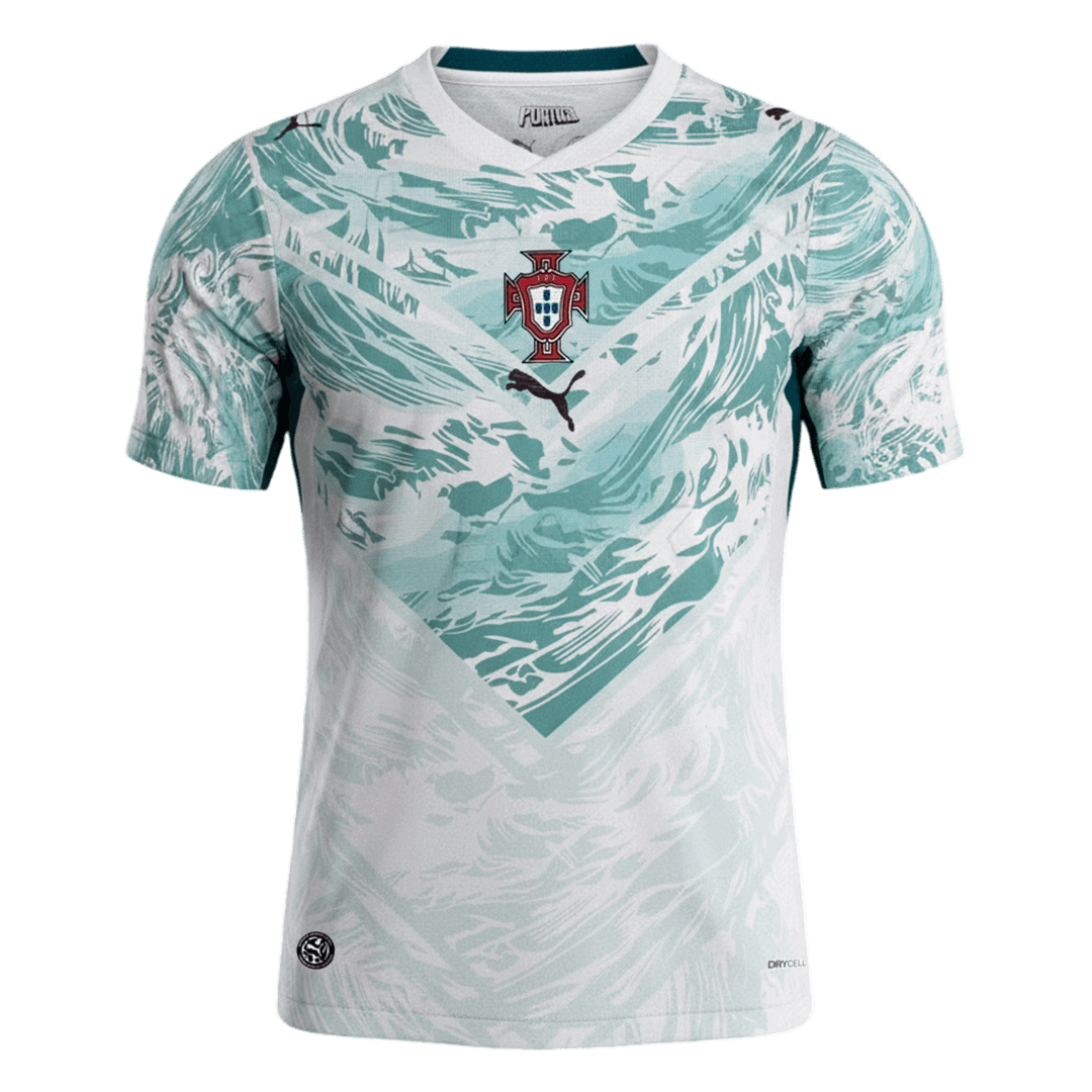 Portugal Away Soccer Jersey World Cup 2026 White&Green - Football Shirt | SmartJerseys | Official Quality