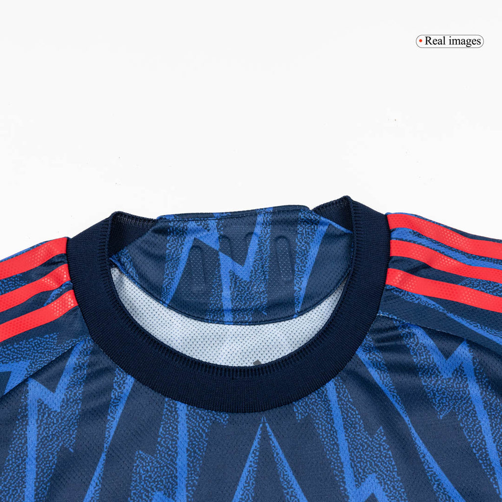 Camiseta de fútbol visitante auténtica del Arsenal 2025/26, color azul, número 41 de RICE