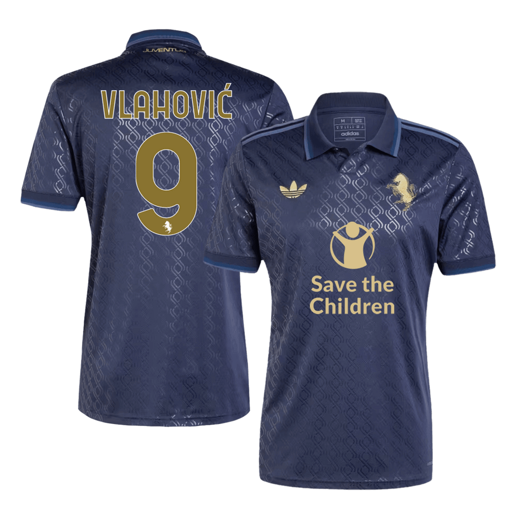 Juventus VLAHOVIĆ #9 Third Away Soccer Jersey 2024/25 - Save The Children Sponsor - Football Shirt | SmartJerseys | Official Quality