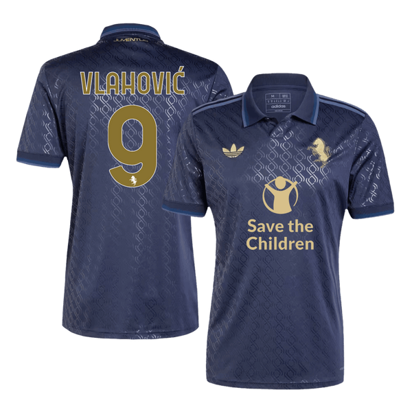 Juventus VLAHOVIĆ #9 Third Away Soccer Jersey 2024/25 - Save The Children Sponsor - Football Shirt | SmartJerseys | Official Quality