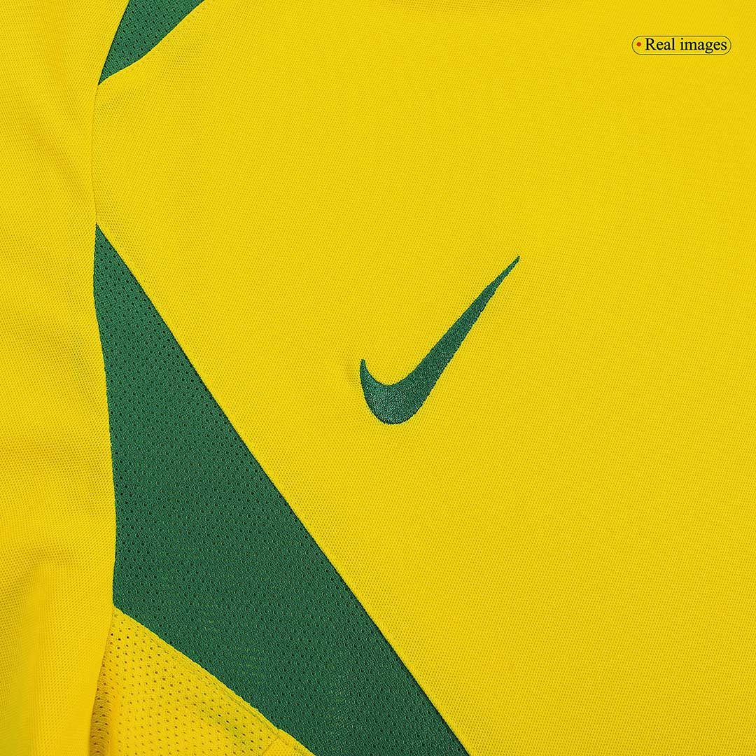 Brazil CAFU #2 Home Soccer Jersey Retro 2002/03
