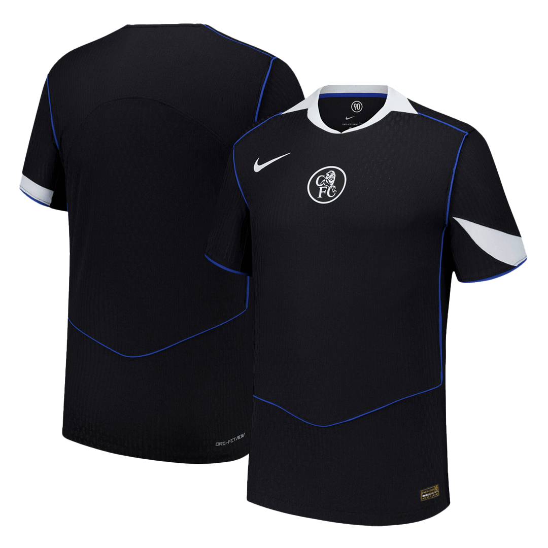 Maillot extérieur authentique de Chelsea, troisième tenue, saison 25/26, noir