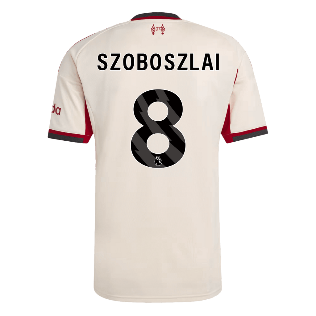 Liverpool SZOBOSZLAI #8 Away Soccer Jersey 2025/26