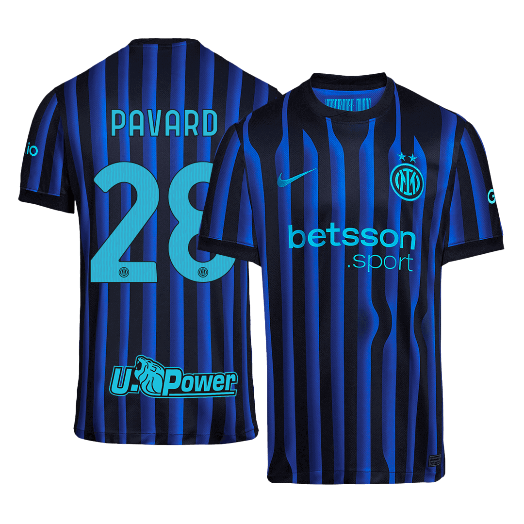 Inter Milan PAVARD #28 Home Soccer Jersey 2025/26 - Football Shirt | SmartJerseys | Official Quality