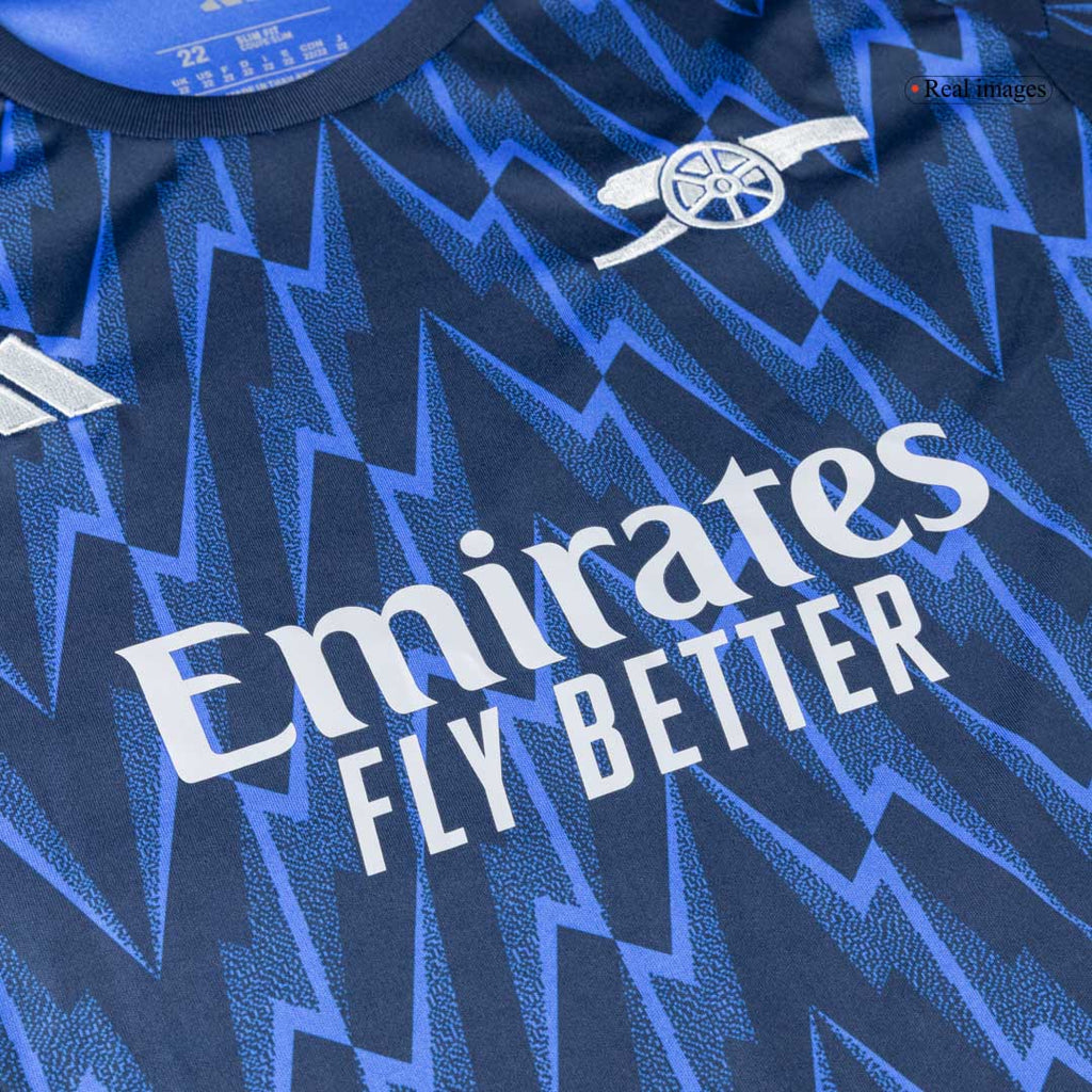 Kid's Arsenal Away Soccer Jersey Kit(Jersey+Shorts+Socks) 2025/26 Blue