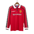 Manchester United Retro Football Jerseys Home 1998/99 - Long Sleeve - Football Shirt | SmartJerseys | Official Quality