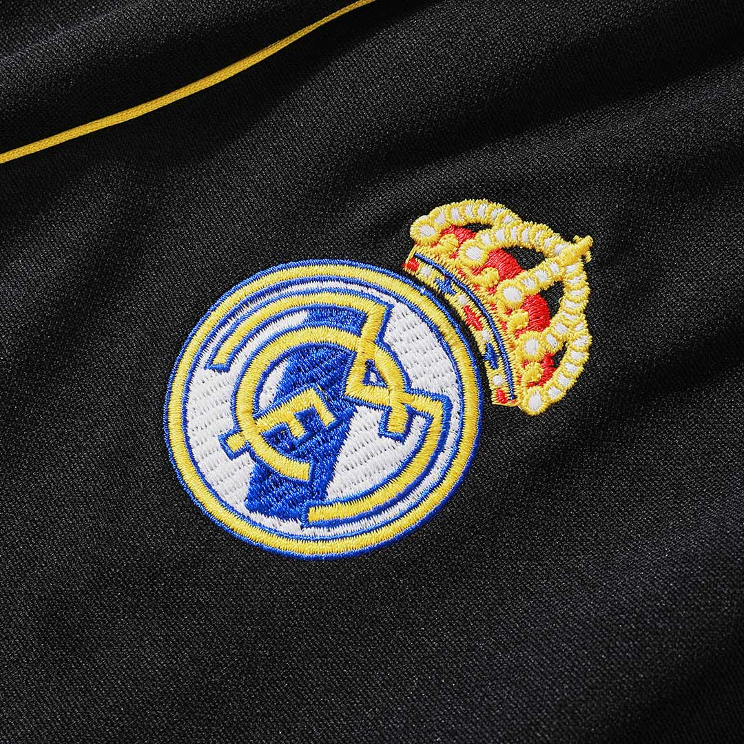 Sudadera con cremallera del Real Madrid para niño (camiseta y pantalón) talla 25/26, color negro