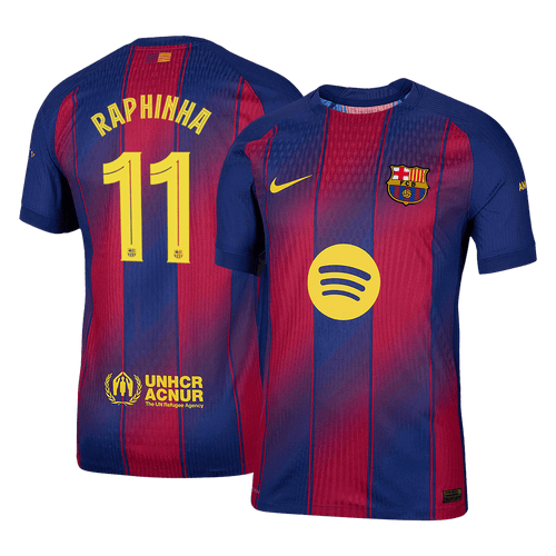 Barcelona RAPHINHA #11 Home Soccer Jersey Authentic 2025/26 - UCL Edition - Football Shirt | SmartJerseys | Official Quality