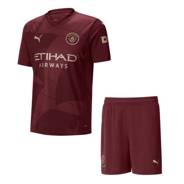 Manchester City Third Away Soccer Jersey Kit 2024/25 (Jersey+Shorts) - Football Shirt | SmartJerseys | Official Quality
