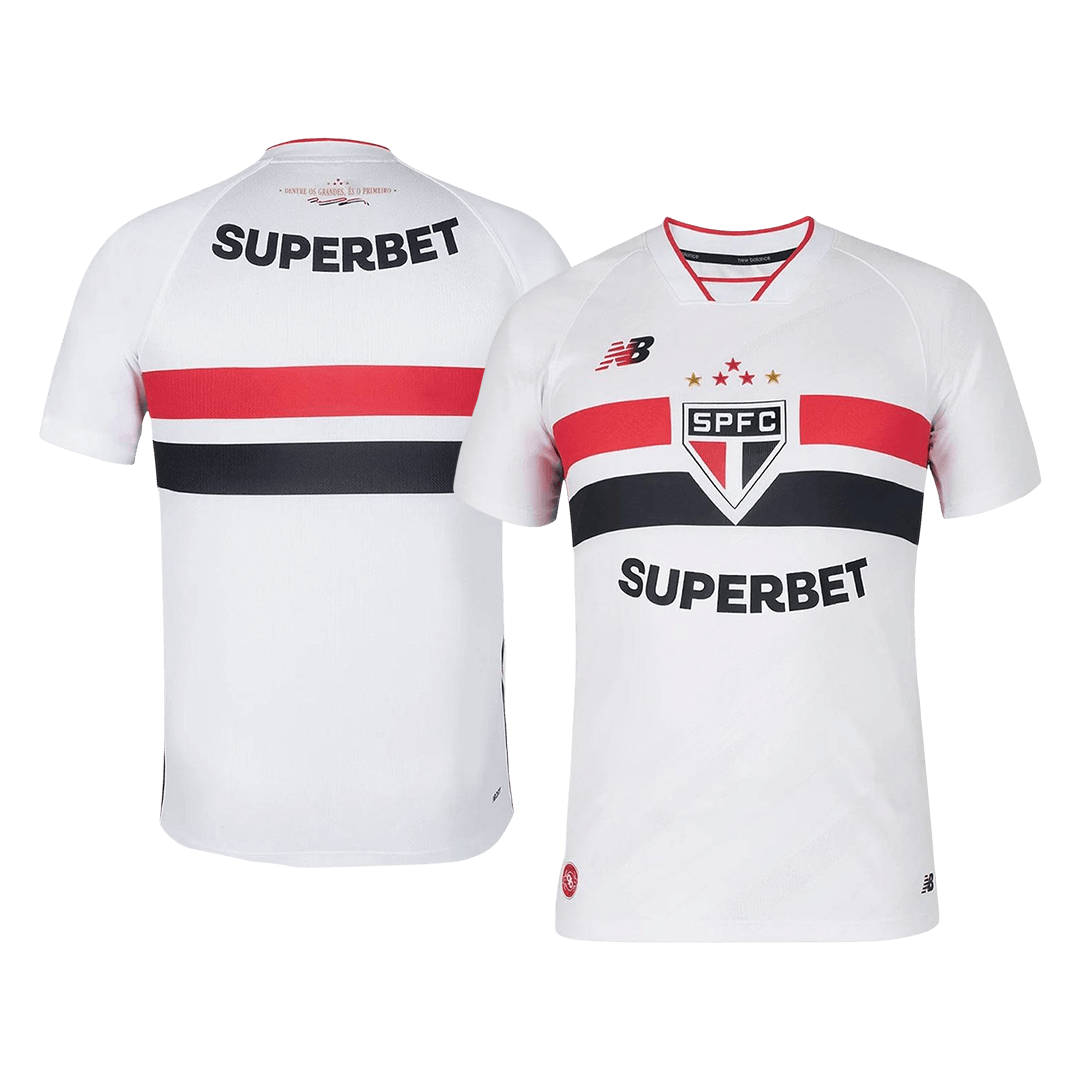 Men Fan Version Sao Paulo Home Soccer Jersey 2026 White