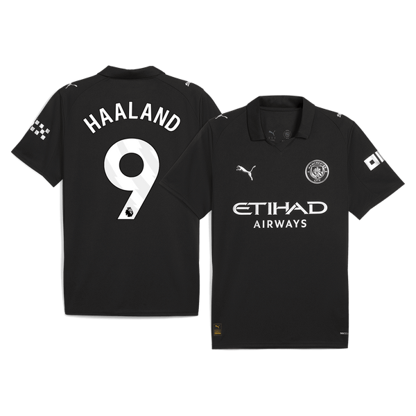 HAALAND #9 Manchester City Away Soccer Jersey 2025/26 Black - Football Shirt | SmartJerseys | Official Quality