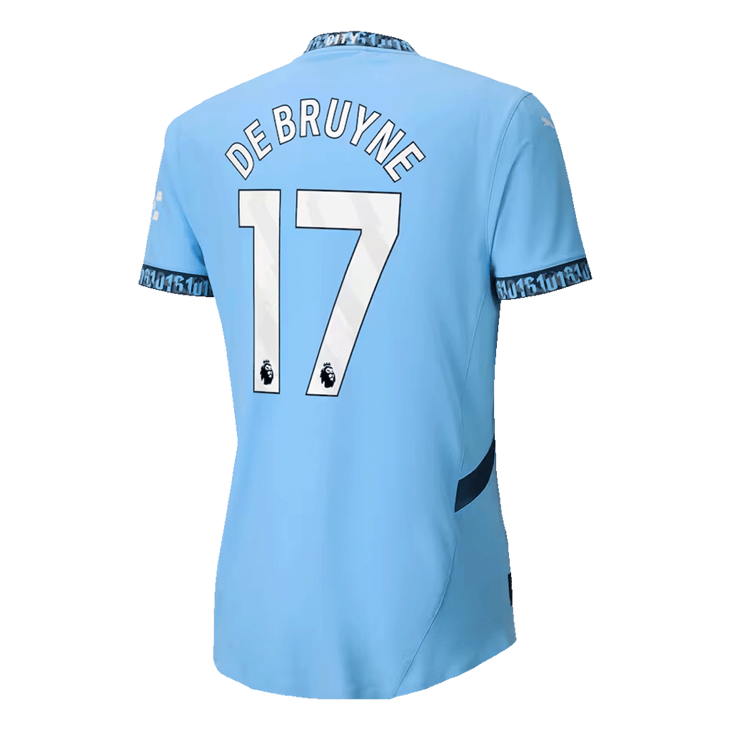 Manchester City DE BRUYNE #17 Home Jersey Authentic 2024/25